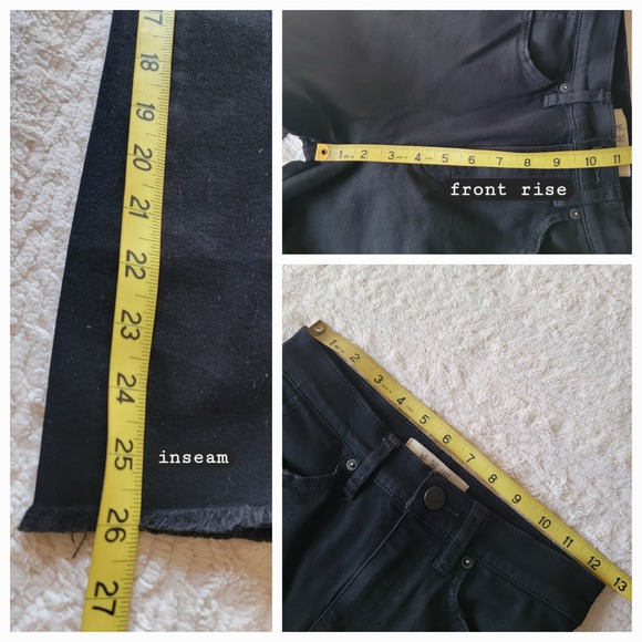 New We The Free FP Black Floral Embroidered Lace Flare Jeans Size 25 High Rise - Picture 8 of 9